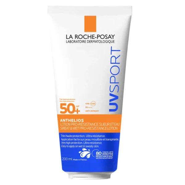 La Roche Posay Anthelios UV Sport Sweat & Wet Pro-Resistance Lotion SPF50+ - Αντηλιακή Λοσιόν για Έντονη Άθληση, 200ml