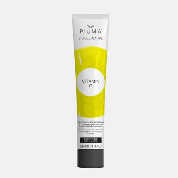 Piuma Visible Active Vitamin C Toothpaste 75ml (Οδοντόκρεμα με Βιταμίνη C για την Υγεία των Ούλων)