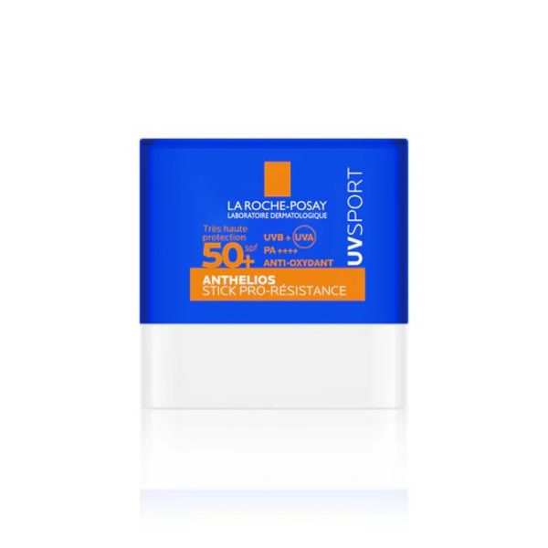 La Roche-Posay Anthelios UVSport Spf50+ Pro Resistance Stick Αντηλιακό Στικ Προσώπου Πολύ Υψηλής Προστασίας Ανθεκτικό στον Ιδρώτα, Έντονη Ηλιοφάνεια & Τριβή με Βιταμίνη Ε 8g