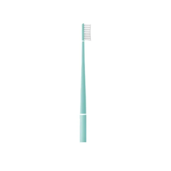 Piuma Echinacea Brush Soft Μαλακή Οδοντόβουρτσα Aqua Green Τιρκουάζ με Καθαριστή Γλώσσας 1 Τεμάχιο