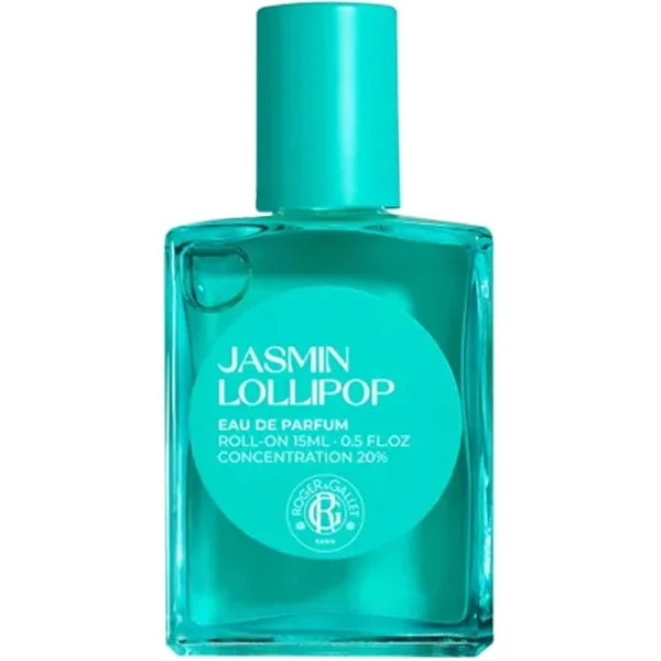 Roger & Gallet Jasmin Lollipop Eau de Parfum Roll-On Συμπυκνωμένο Roll-On Άρωμα με Λαμπερές Νότες Γιασεμιού, Αχλάδι & Ξινές Καραμέλες 15ml