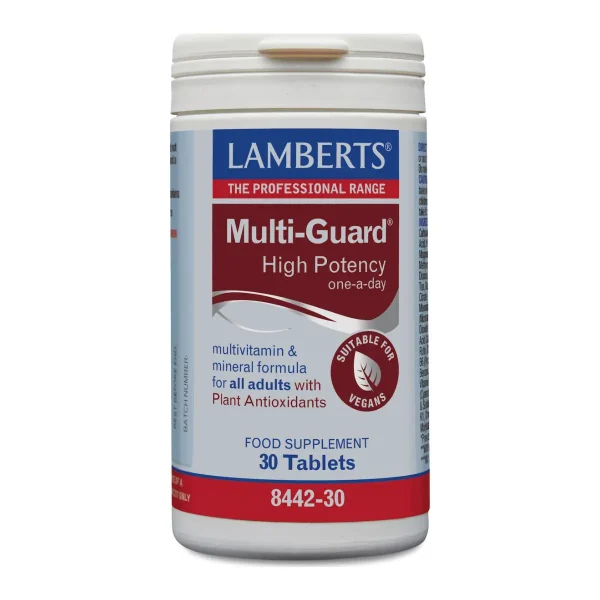 Lamberts Multi-Guard Πολυβιταμίνη για Ενέργεια, Ενίσχυση του Ανοσοποιητικού & το Νευρικό Σύστημα 30 ταμπλέτες