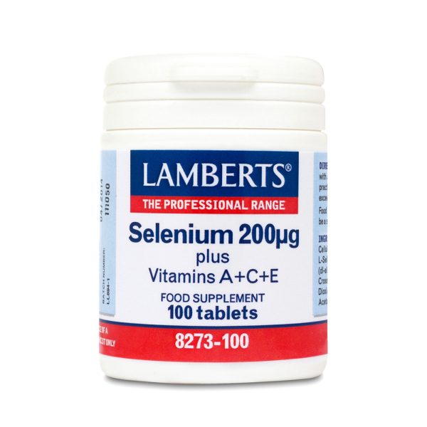 Lamberts Selenium 200μg & A, C, E, Αποτελεί Ζωτικό Συστατικό των Μηχανισμών Άμυνας του Οργανισμού, 100tabs