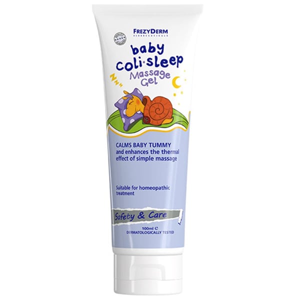 Frezyderm Baby Coli Sleep Massage Gel Άνυδρη Γέλη Ανακούφισης από τον Πόνο της Βρεφικής Κοιλιακής Περιοχής 100ml