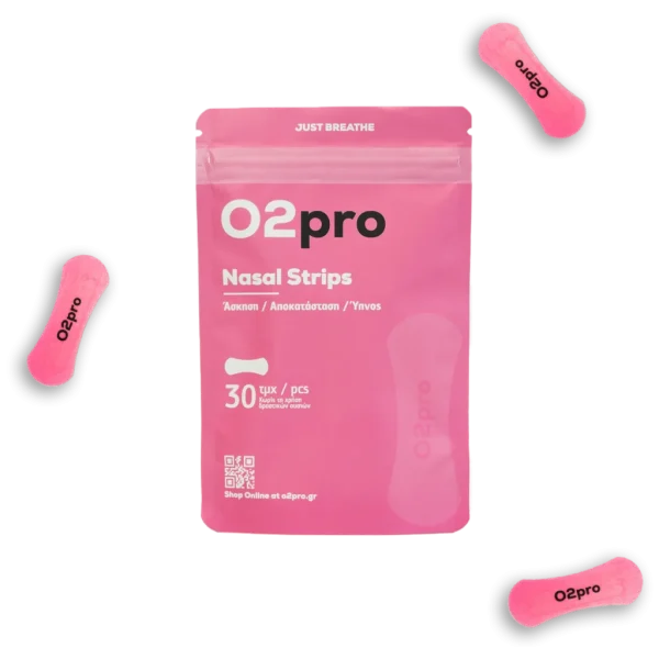 O2pro Ρινικές Ταινίες Pink (Ροζ) 30Τμχ