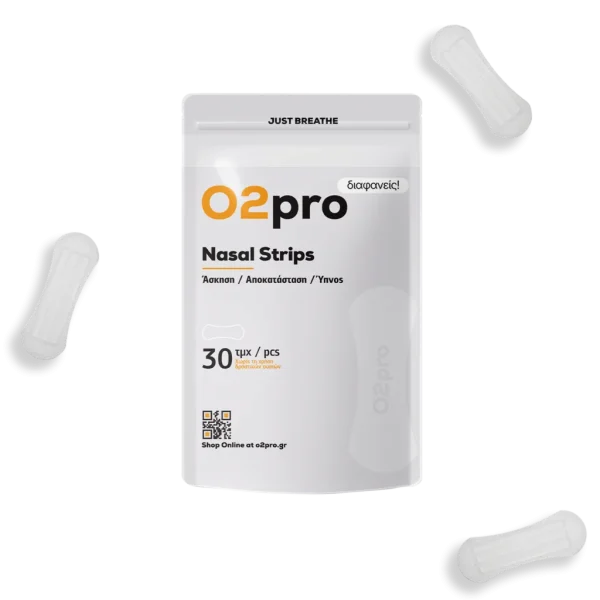 O2pro Nasal Strips Διαφανείς 30Τμχ