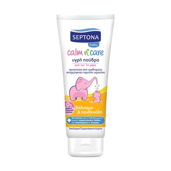 Septona Calm n' Care Υγρή Πούδρα με Βάλσαμο & Πανθενόλη 100ml