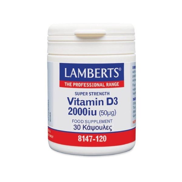 Lamberts Vitamin D3 2000iu (50mg) 30 Κάψουλες