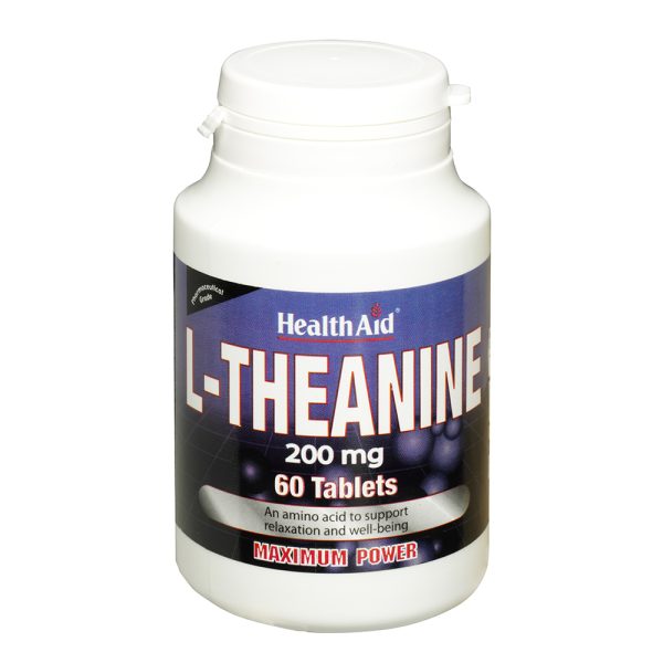 Health Aid L-Theanine 200mg Συμπλήρωμα Διατροφής Θειανίνης για την Υποστήριξη της Ηρεμίας του Νευρικού Συστήματος 60Tabs