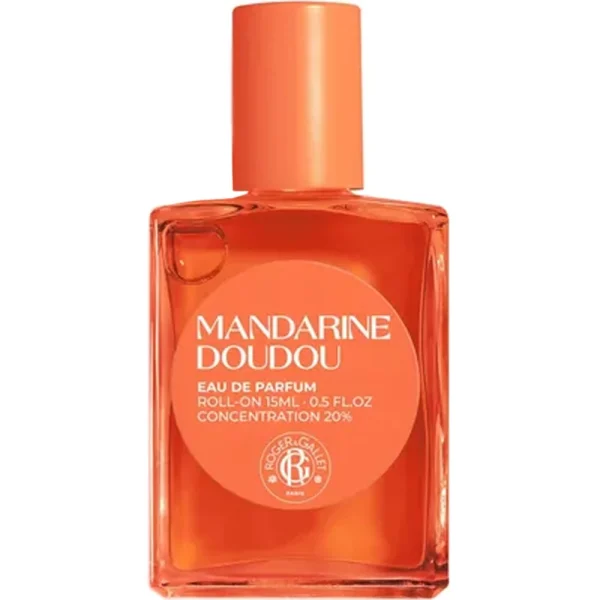 Roger & Gallet Mandarine Doudou Eau de Parfum Roll-On Συμπυκνωμένο Roll-On Άρωμα με με Νότες Μανταρινιού & Άνθους Πορτοκαλιάς Ζεσταίνει με μια Γευστική Συμφωνία Μπριός & Σπόρων Τόνκα 15ml