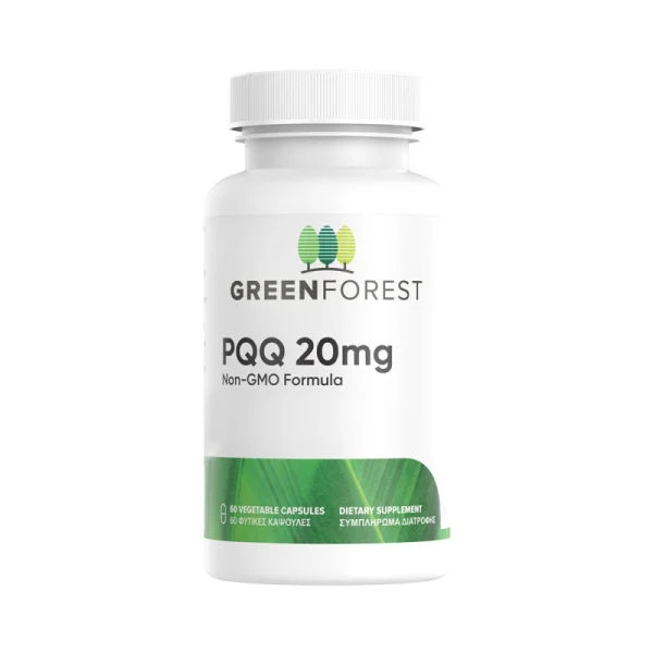 Green Forest PQQ 20mg Φόρμουλα για την Μνήμη & την Συγκέντρωση 60 Φυτικές Κάψουλες