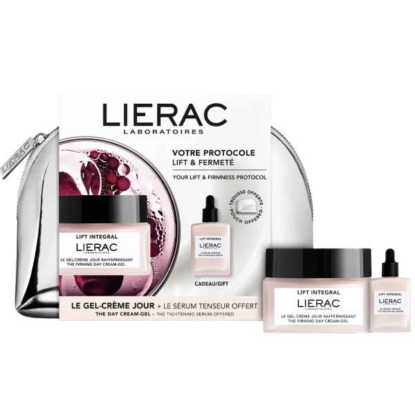 Lierac Lift Integral Promo με Lift Integral Η Συσφιγκτική Κρέμα-Gel Ημέρας, 50ml & Δώρο Lift Integral Ο Συσφιγκτικός Ορός, 15ml & Νεσεσέρ, 1τεμ, 1σετ