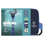 Gillette Promo Champions League Mach 3, 1 Λαβή & 4 Ανταλλακτικά & Series Sensitive Shave Gel 200ml & Νεσεσέρ 1 Τεμάχιο