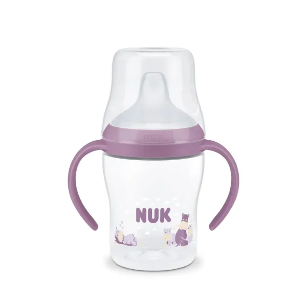 Nuk εκπαιδευτικό ποτηράκι perfect match 6m+ 150ml hippo
