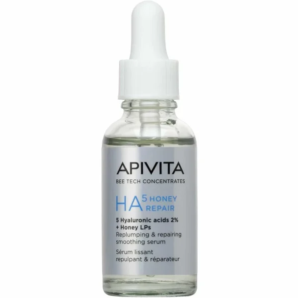 Apivita Bee Tech ConcentratesHA5 Honey Repair Serum Ορός Προσώπου Επανόρθωσης & Λείανσης που «Γεμίζει» την Επιδερμίδα με 5 Είδη Υαλουρονικού Οξέος & Μέλι 30ml