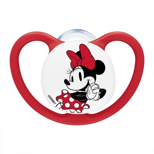 Nuk πιπίλα σιλικόνης perfect match air minnie 0-6m red