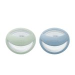 Nuk πιπίλες σιλικόνης 2τμχ perfect match air με θήκη 0-6m green/blue - Image 2