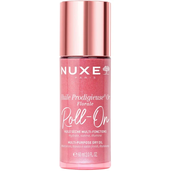 Nuxe Huile Prodigieuse Or Florale Multi-Purpose Roll-On Dry Oil Πολυχρηστικό Ιριδίζον Ροζ-Χρυσό Ξηρό Λάδι σε Μορφή Roll-on για Πρόσωπο, Σώμα & Μαλλιά με Λουλουδένιο Άρωμα 60ml