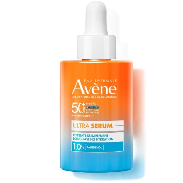 Avene Ultra Serum SPF50+ Aντηλιακός Ορός Προσώπου για Ενυδάτωση Μακράς Διαρκείας με Πανθενόλη, 30ml