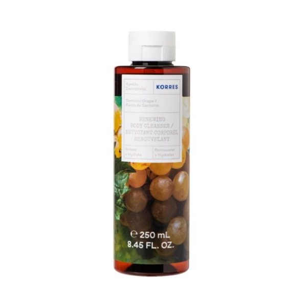 Korres Santorini Grape Shower Gel, Αφρόλουτρο με Άρωμα Αμπέλι Σαντορίνης 250ml