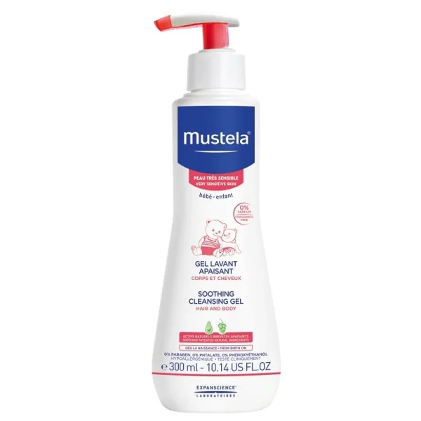 Mustela Soothing Gel Lavant Καταπραϋντικό Αφροντούς για Σώμα & Μαλλιά 300ml