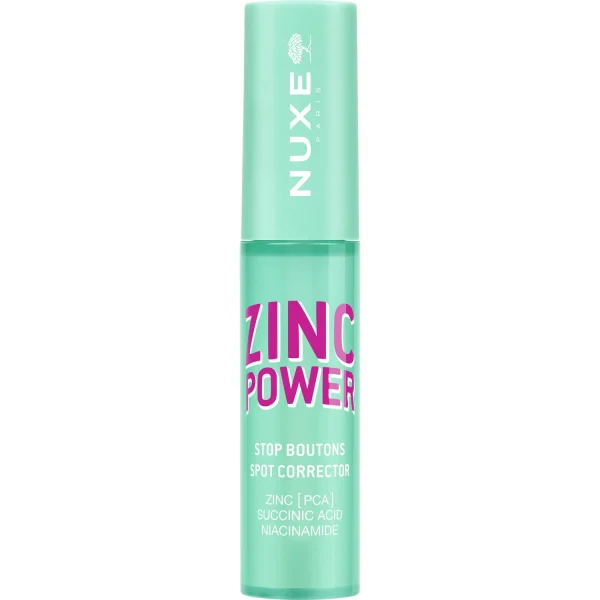 Nuxe Zinc Power Spot Corrector Τοπικό Διορθωτικό Τζελ Στοχευμένης Δράσης με Βουρτσάκι Micro Patch Κατά των Ατελειών του Προσώπου, με Ψευδάργυρο [PCA], Σουκινικό Οξύ & Νιασιναμίδη 10ml