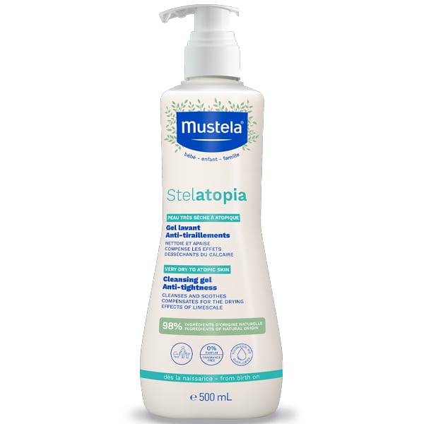Mustela Stelatopia Anti-Tightness Καθαριστικό Τζελ για Σώμα & Μαλλιά, 500ml