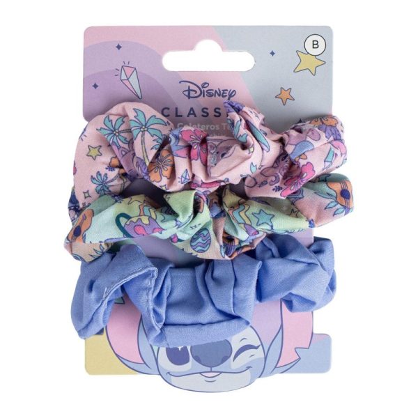 Cerda Αξεσουάρ μαλλιών Stitch λαστιχάκια scrunchies 3 τεμαχίων.
