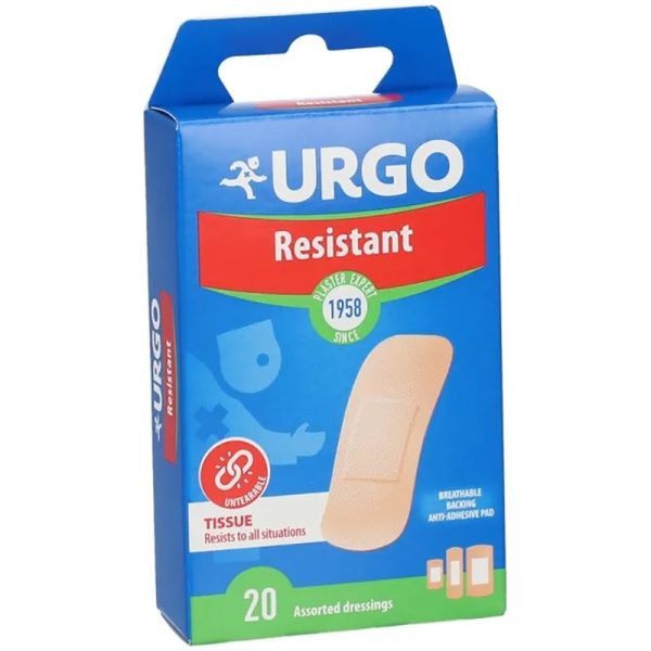 Urgo Resistant Pads Αυτοκόλλητα Επιθέματα Πληγών 20 Τεμάχια