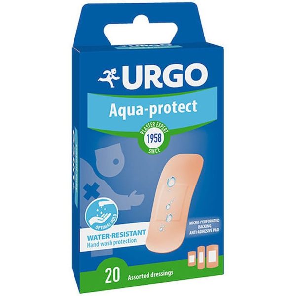 Urgo Aqua-Protect Pads Αδιάβροχα Αυτοκόλλητα Επιθέματα Πληγών 20 Τεμάχια