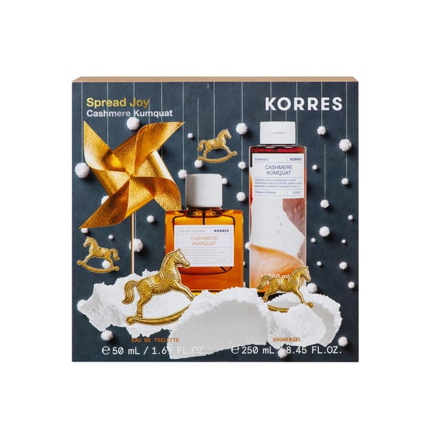 Korres Promo Spread Joy με Cashmere Kumquat Eau De Toilette Γυναικείο Άρωμα, 50ml & Cashmere Kumquat Showergel Γυναικείο Αφρόλουτρο, 250ml, 1σετ