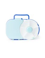 Gobe LunchBox Blueberry Blue, Δοχείο για Σνακ με 1 Μεγάλη & 4 Περιστρεφόμενες Θήκες, 1τμχ