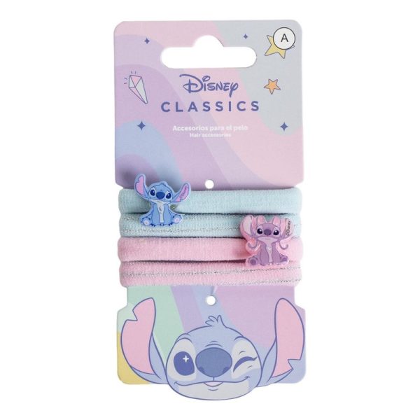 Cerda Αξεσουάρ μαλλιών Stitch λαστιχάκια 4 τεμαχίων.