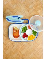 Gobe LunchBox Blueberry Blue, Δοχείο για Σνακ με 1 Μεγάλη & 4 Περιστρεφόμενες Θήκες, 1τμχ - Image 2