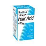 Health Aid Folic Acid 400μg 90tabs (Εγκυμοσύνη - Καρδιά)