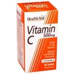 Health Aid Vitamin C 500mg 60 tabs μασώμενες (Κρυολόγημα - Ανοσοποιητικό)