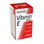 Health Aid Vitamin E 600iu 60cap (Φυσικό Αντιοξειδωτικό)