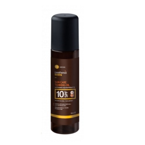 Panthenol Extra Sun Care Tanning Oil SPF10 150ml (Αντηλιακό Λάδι Μαυρίσματος για Πρόσωπο & Σώμα)