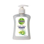 Dettol Soft on Silk Antibacterial Liquid Hand Wash Aloe Vera & Vitamin E 250ml (Αντιβακτηριδιακό Ενυδατικό Κρεμοσάπουνο με Αλόη)